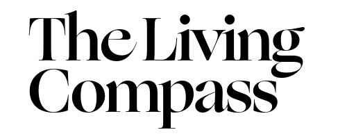 the living compass logo wh
